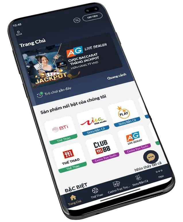 Giao diện ứng dụng Singbet hiển thị các lợi ích chính